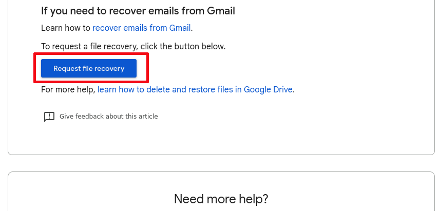 gdrive recovery – button to mash