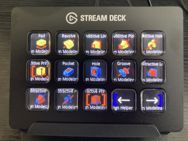 StreamDeck as macropad for FreeCAD