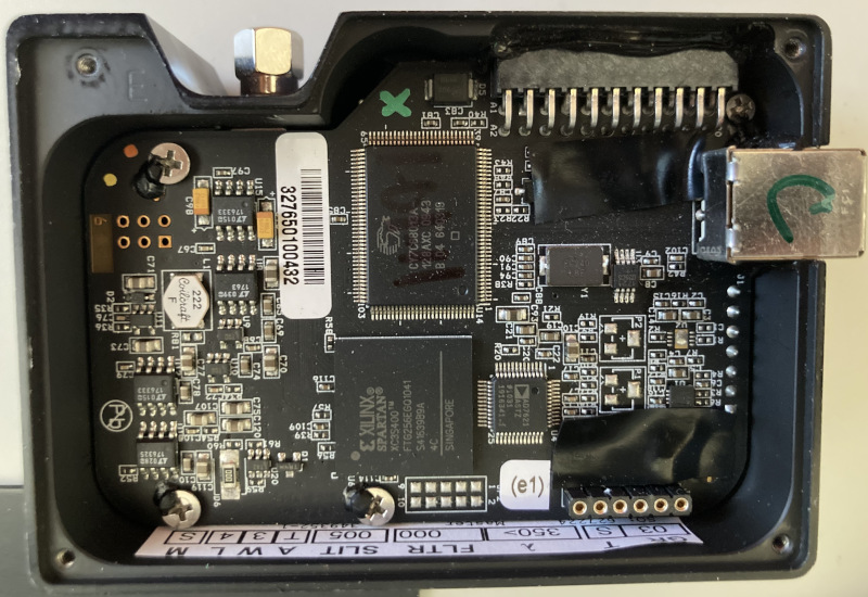 usb4000 with the lid off