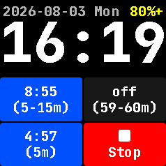 whiterose timer watchface